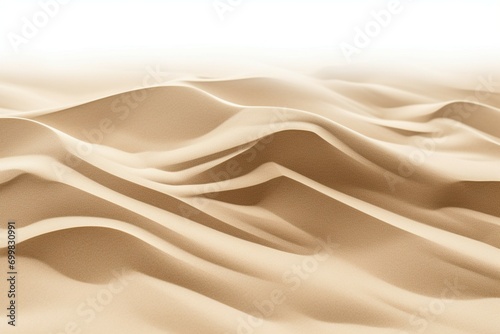 Sandy canvas White background accentuates the texture and details of sand.