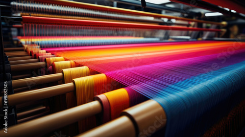 Fabric textile pattern production thread industrial photo
