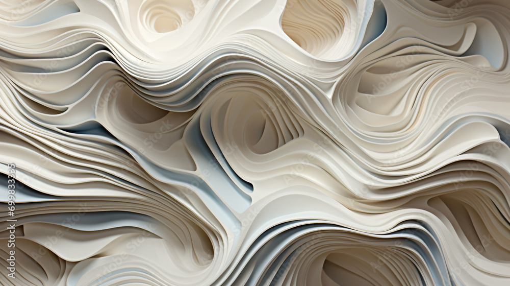Colorful Paper Waves