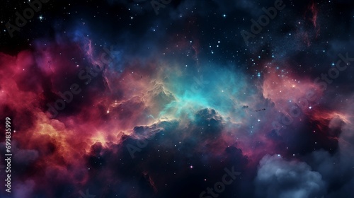 Nebula in space high quality astrography colorful photo background