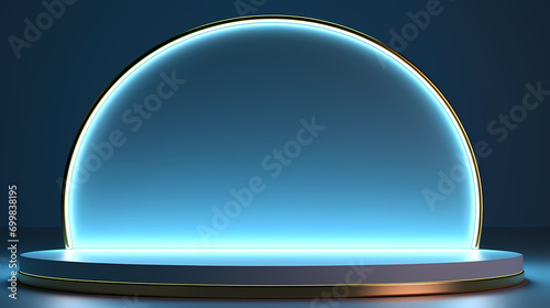 3D rendering simple background product booth, podium, stage, product commercial photography background, PPT background product cosmetics display