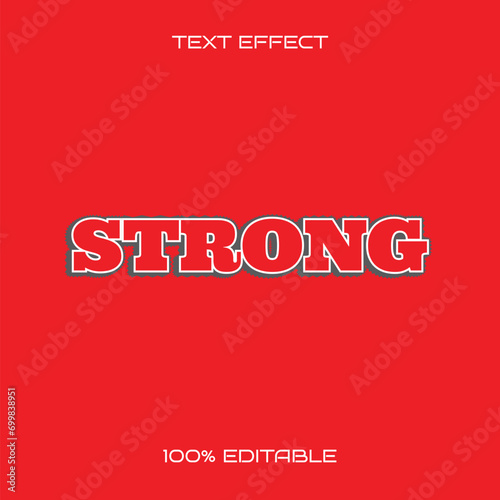 Vector Strong Text Style Effect