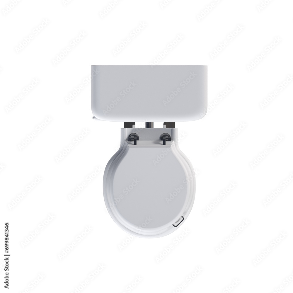 Lavatory pan isolated on a white background, bidet, 3D illustration, and CG render Lavatory pan isolated on a white background, bidet, 3D illustration, and CG render