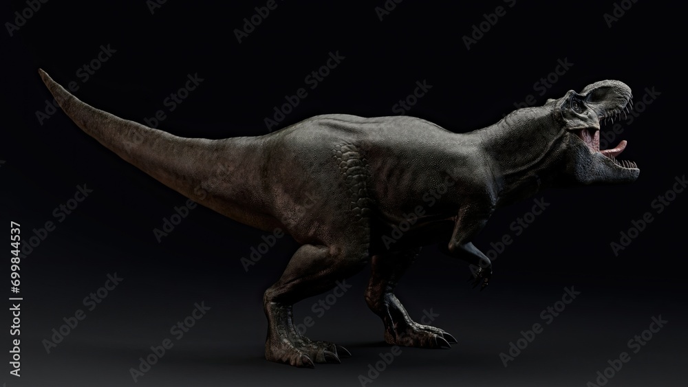 Tyrannosaurus Rex Stan render of background. 3d rendering