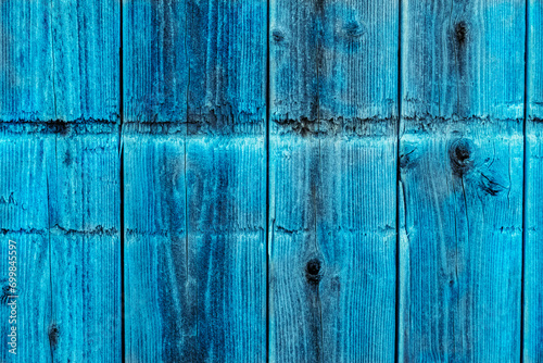 wooden wall in blue