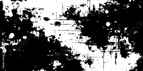 Abstract dark urban grungy texture. Pattern of spots, stains, ink, dots. Damaged backdrop. Vintage texture. Distressed dirty artistic design element for web, print, social media, banner, backdrop