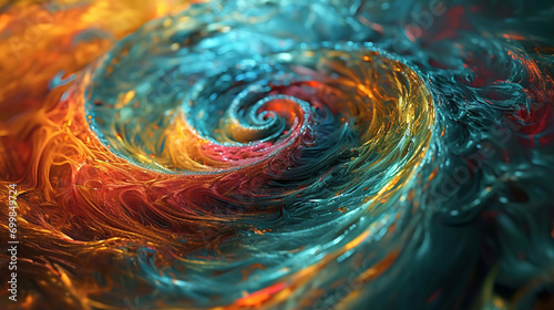 Abstract Dreamland Vortex: An abstract representation of a dreamland vortex, with swirling patterns and vibrant colors creating a visually mesmerizing experience