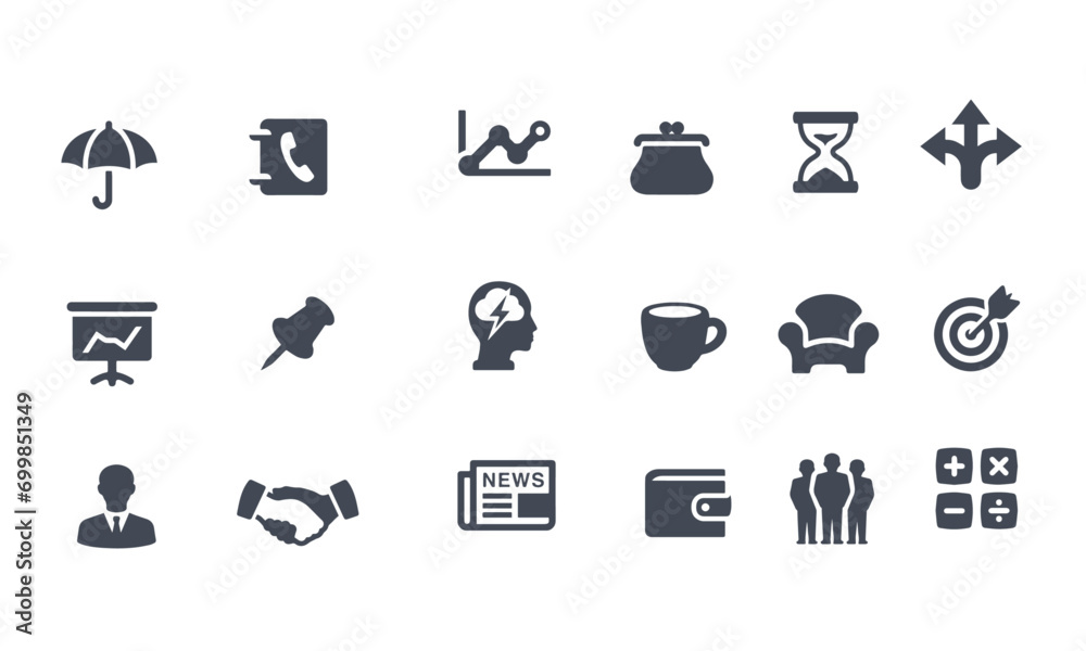 Business icons vector design