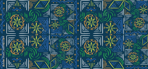 Native American ethnic pattern for design