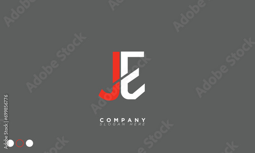 JE Alphabet letters Initials Monogram logo EJ, J and E photo