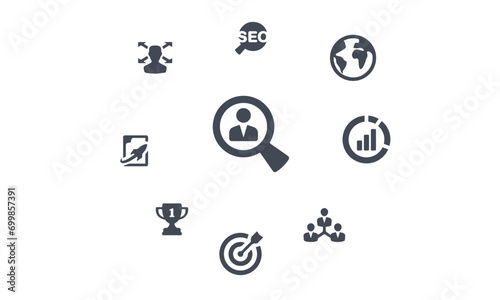Corporate Business icons vector design