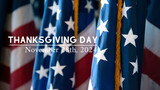 Thanksgiving Day 2024, US Holiday, USA Flag