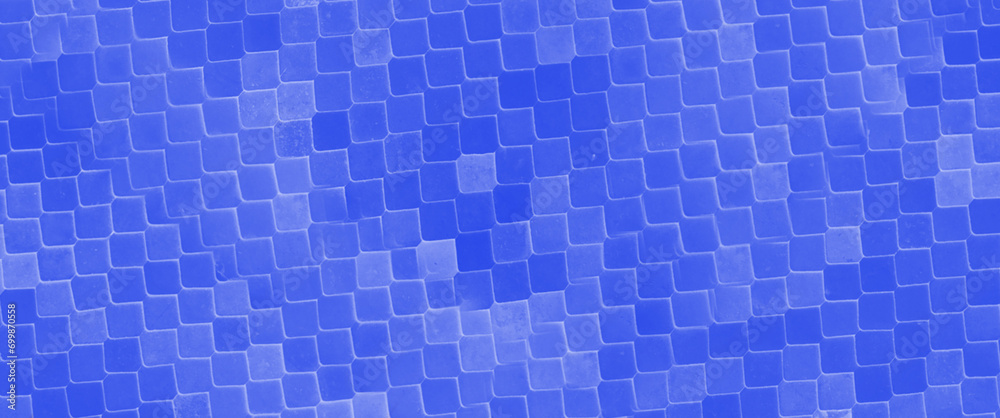 Abstract textured background with symmetrical scales in different shades of blue Abstract textured background with symmetrical scales in different shades of blue