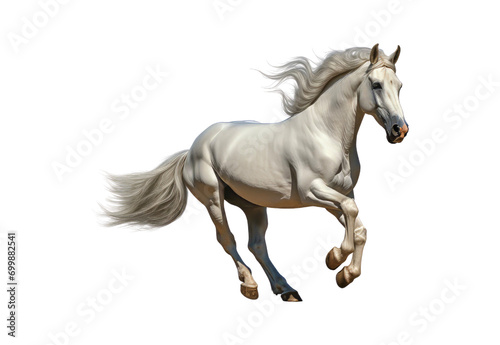 white_horse_running © I Love Png