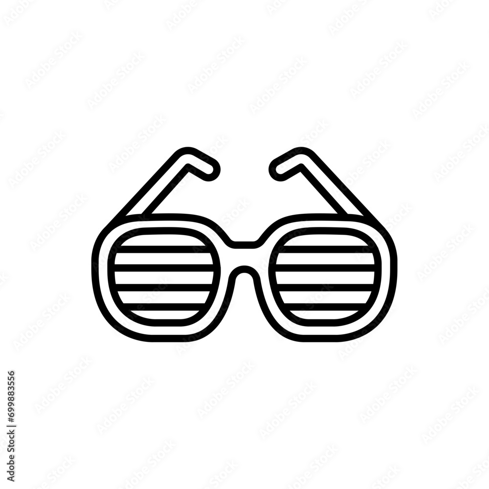 Fototapeta premium Eyeglasses outline icons, minimalist vector illustration ,simple transparent graphic element .Isolated on white background
