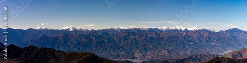  山梨百名山 冬の竜ヶ岳山頂から 南アルプスの絶景 