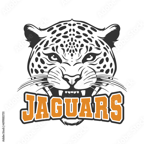 Jaguars Illustration Clip Art Design Shape. Mascot Silhouette Icon Vector.