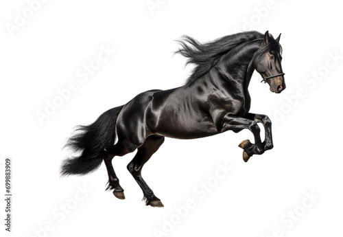 black_horse_jumping_closeup_full_body_smile