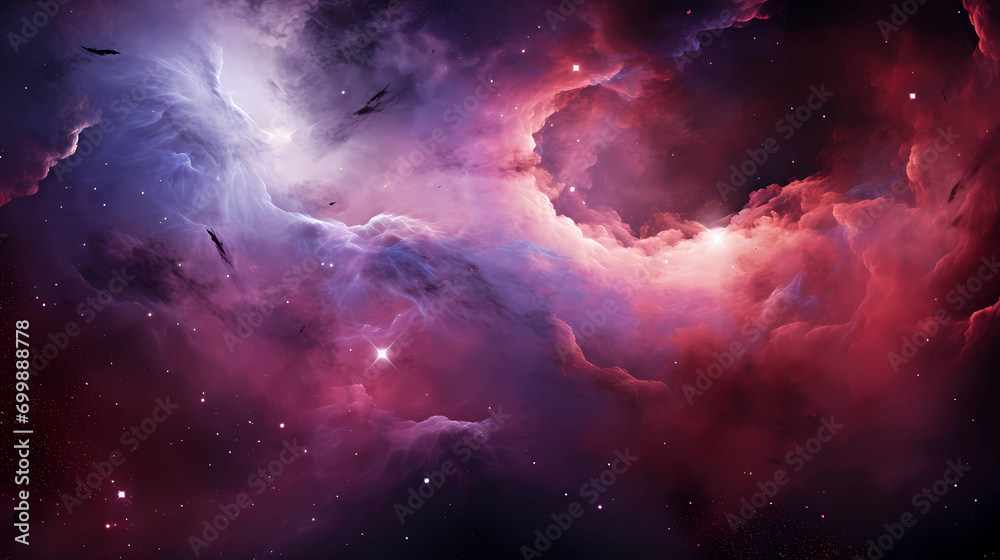 Galactic Nebula in Deep Space