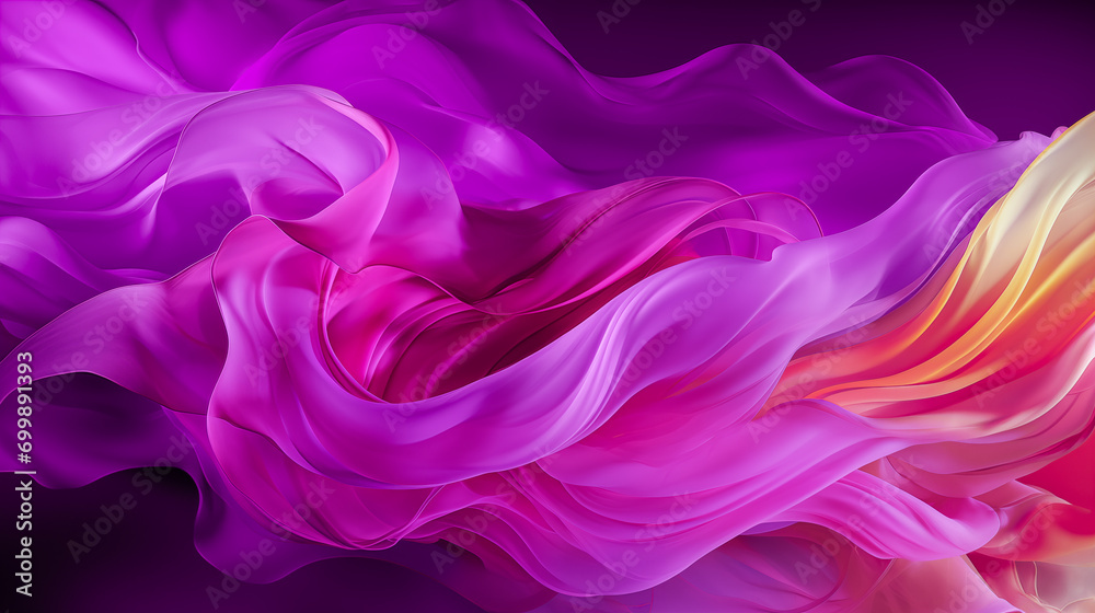 Abstract background with 3D wave bright pink and purple gradient silk fabric on black. Romantic love wavy luxury texture backdrop with abstract graphic resource for Valentine’s s Day fashion by Vita Abstract background with 3D wave bright pink and purple gradient silk fabric on black. Romantic love wavy luxury texture backdrop with abstract graphic resource for Valentine’s s Day fashion by Vita