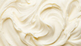Top view of vanilla ice cream surface. AI Generative