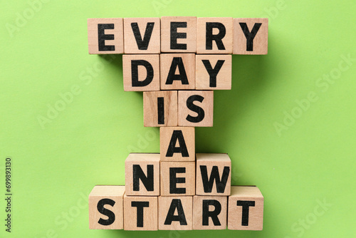 Cubes with text EVERY DAY I...