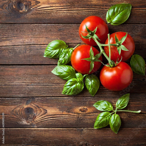 Tomatoes kitchen catering food on wooden background