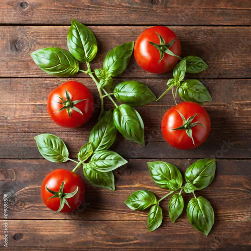 Tomatoes kitchen catering food on wooden background