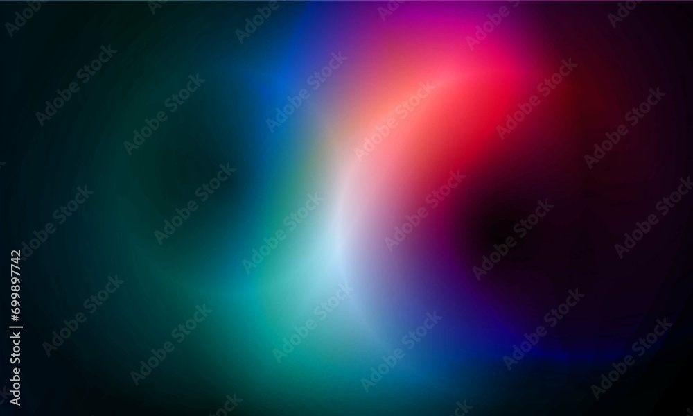 Abstract space gradient with multicolored glow and blurred illustration background