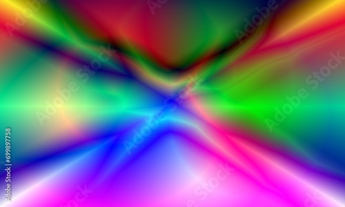 Abstract gradient with multicolored glow  refocused effect  blurry illustration background