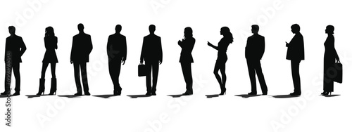 silhouettes of the businessman #699898503
