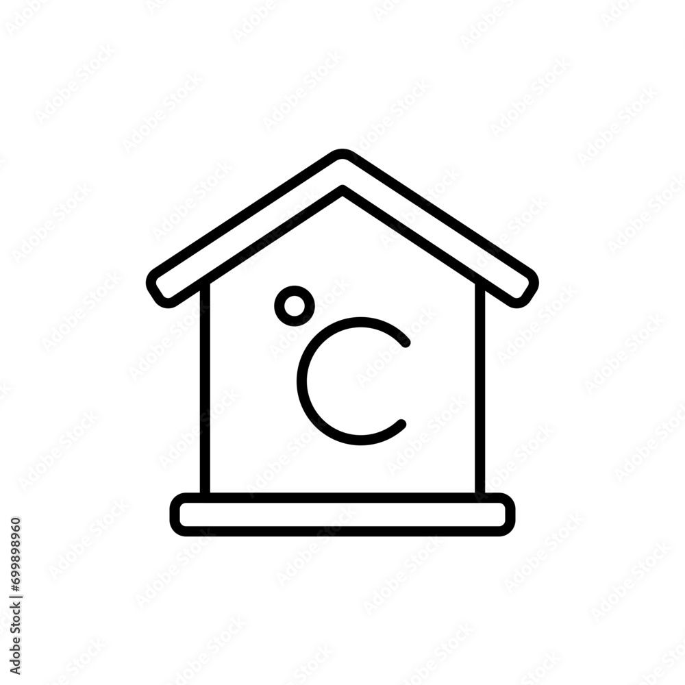 Celcius house outline icons, minimalist vector illustration ,simple transparent graphic element .Isolated on white background Celcius house outline icons, minimalist vector illustration ,simple transparent graphic element .Isolated on white background