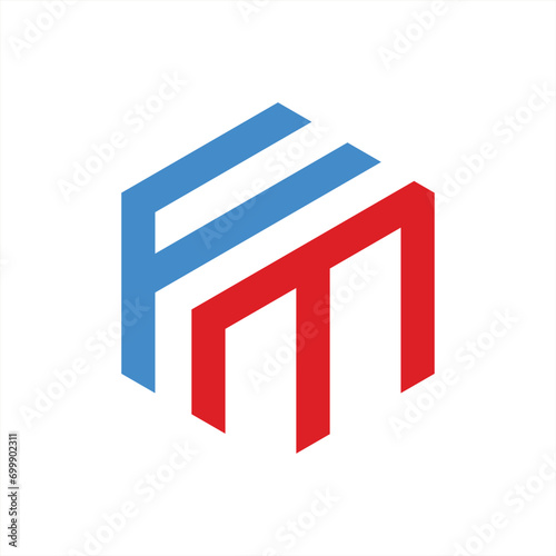 letter fm logo design