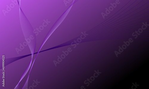 abstract purple business lines wave curves on gradient background