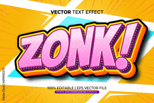 Zonk Comic Editable Text Effect photo