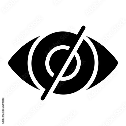 Blindness glyph icon photo