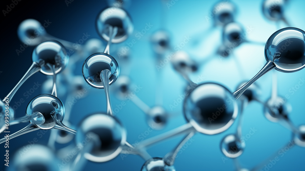 molecular structure background, 3d image molecular structure background, 3d image