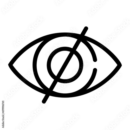 Blindness line icon