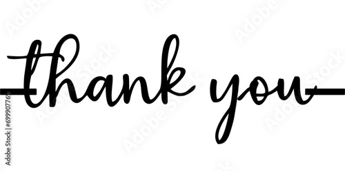thank you of lettering