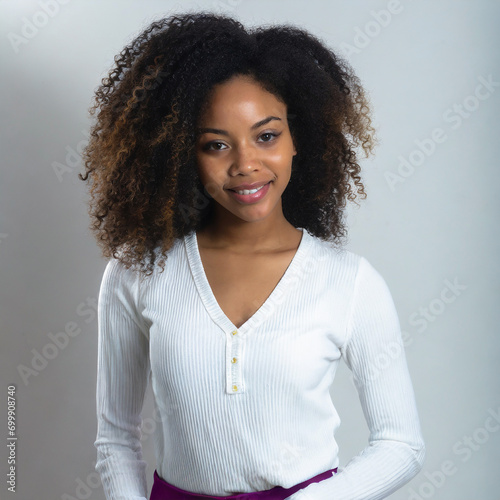 Beauty styled Portrait of a young black Woman  © John