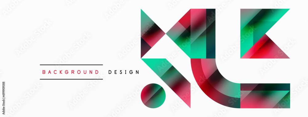 Geometric background with squares, triangles, circles. Shapes harmoniously interact, creating visually striking design for digital designs, presentations, website banners, social media posts Geometric background with squares, triangles, circles. Shapes harmoniously interact, creating visually striking design for digital designs, presentations, website banners, social media posts