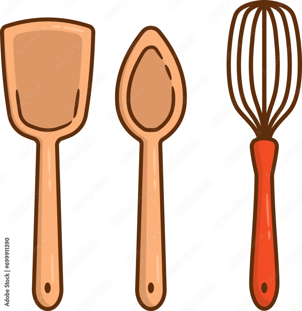 Kitchen Utensils or Cooking Ware, Pancake Day Illustration Kitchen Utensils or Cooking Ware, Pancake Day Illustration