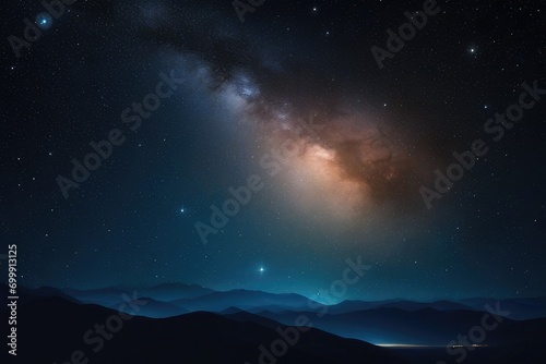 a high quality stock photograph of a starry universe sky atmosphere and dark night theme