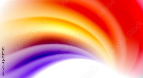 Color mixing liquid rainbow shape background