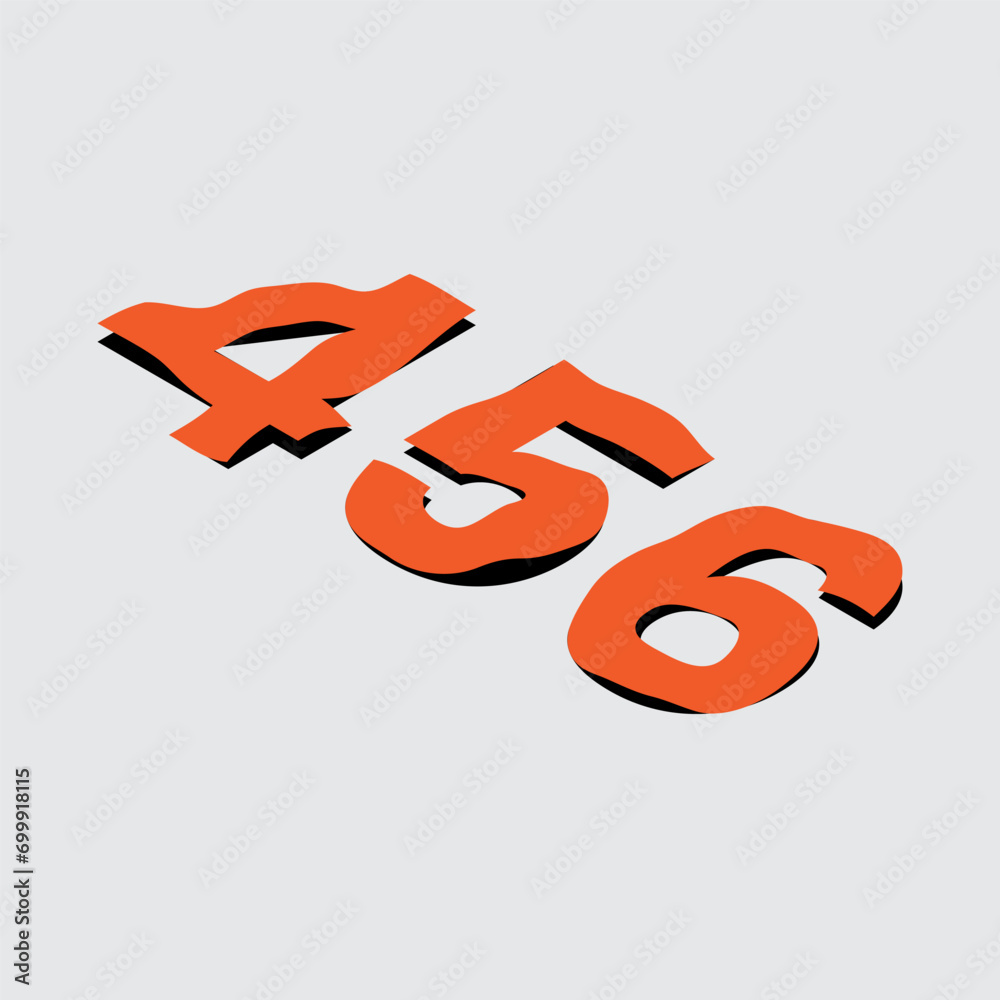 Numbers and writing wrinkle typography effect Numbers and writing wrinkle typography effect