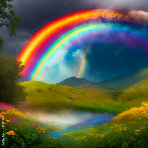 rainbow over the river © Rewat