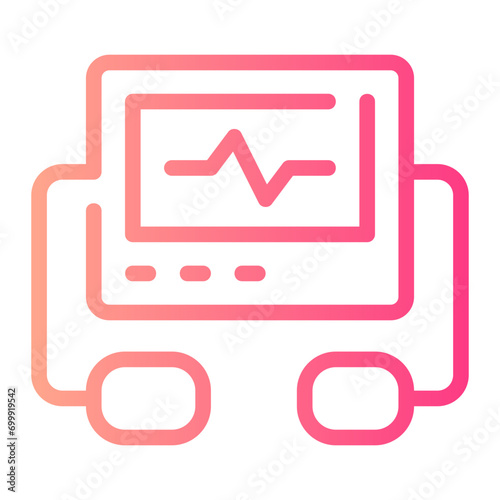 defibrillator gradient icon
