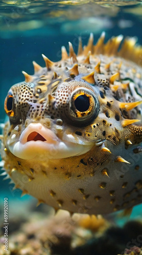 close up of a Pufferfish