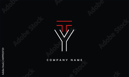 TY, YT, T, Y Abstract Letters Logo Monogram