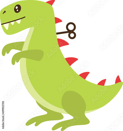 Green T-Rex Kids Toys Animal Illustration Game photo